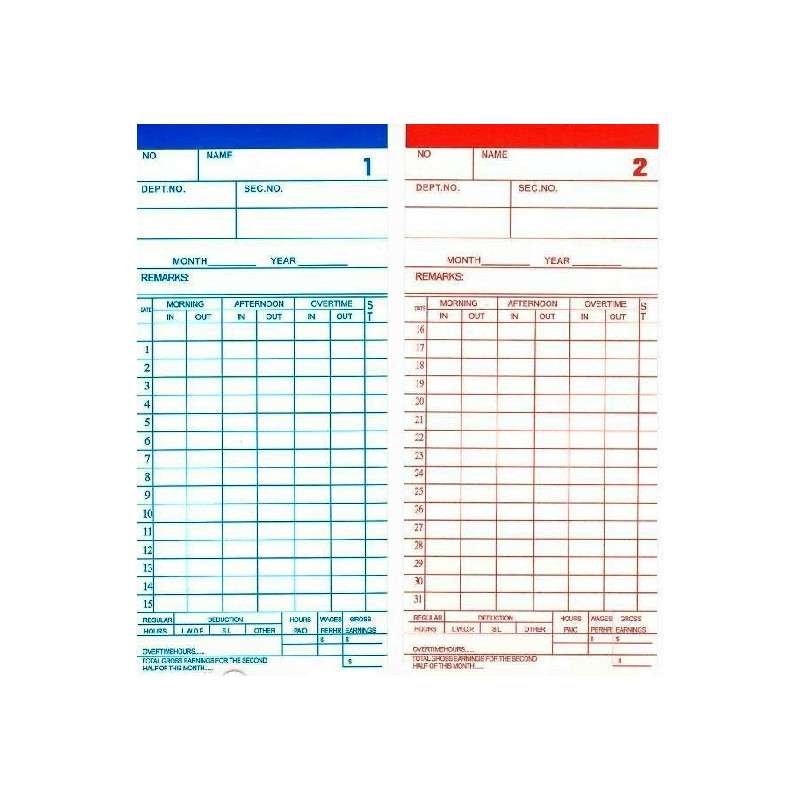 Punch Card w/ Curve (100's) i.Stationery Office Stationery Office