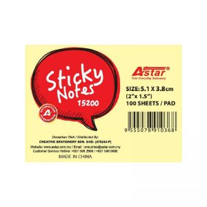Astar Yellow Stick On Note