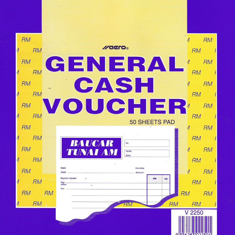 Aero General Cash Voucher v2250 (50 sheets)
