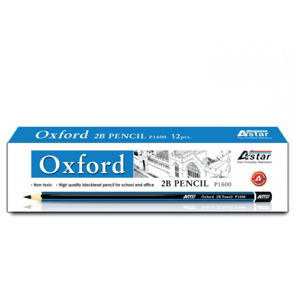 Astar P1600 Oxford 2B Pencils (12 Pcs)