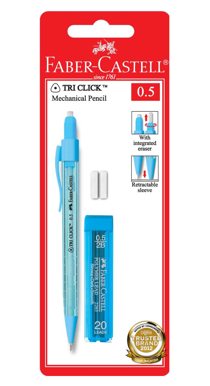 Faber-Castell Tri Click Mechanical Pencil Set