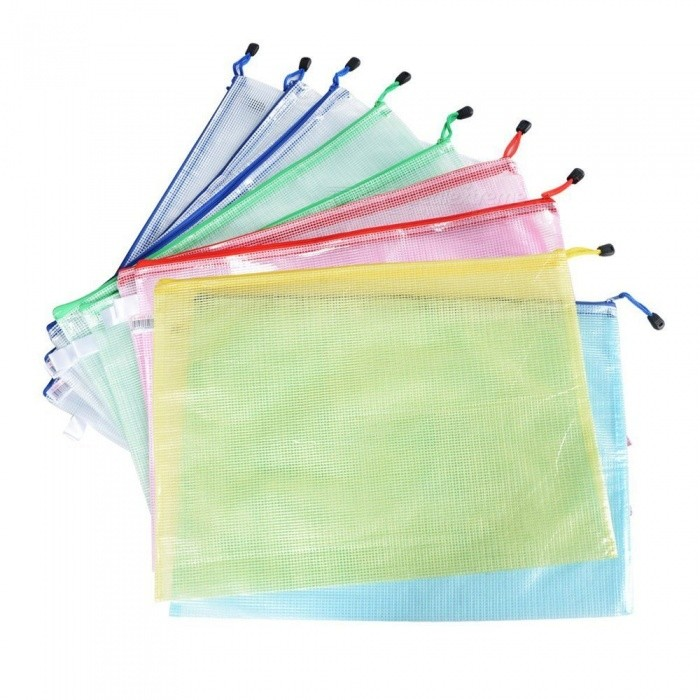 Document Netting Zipper Bag