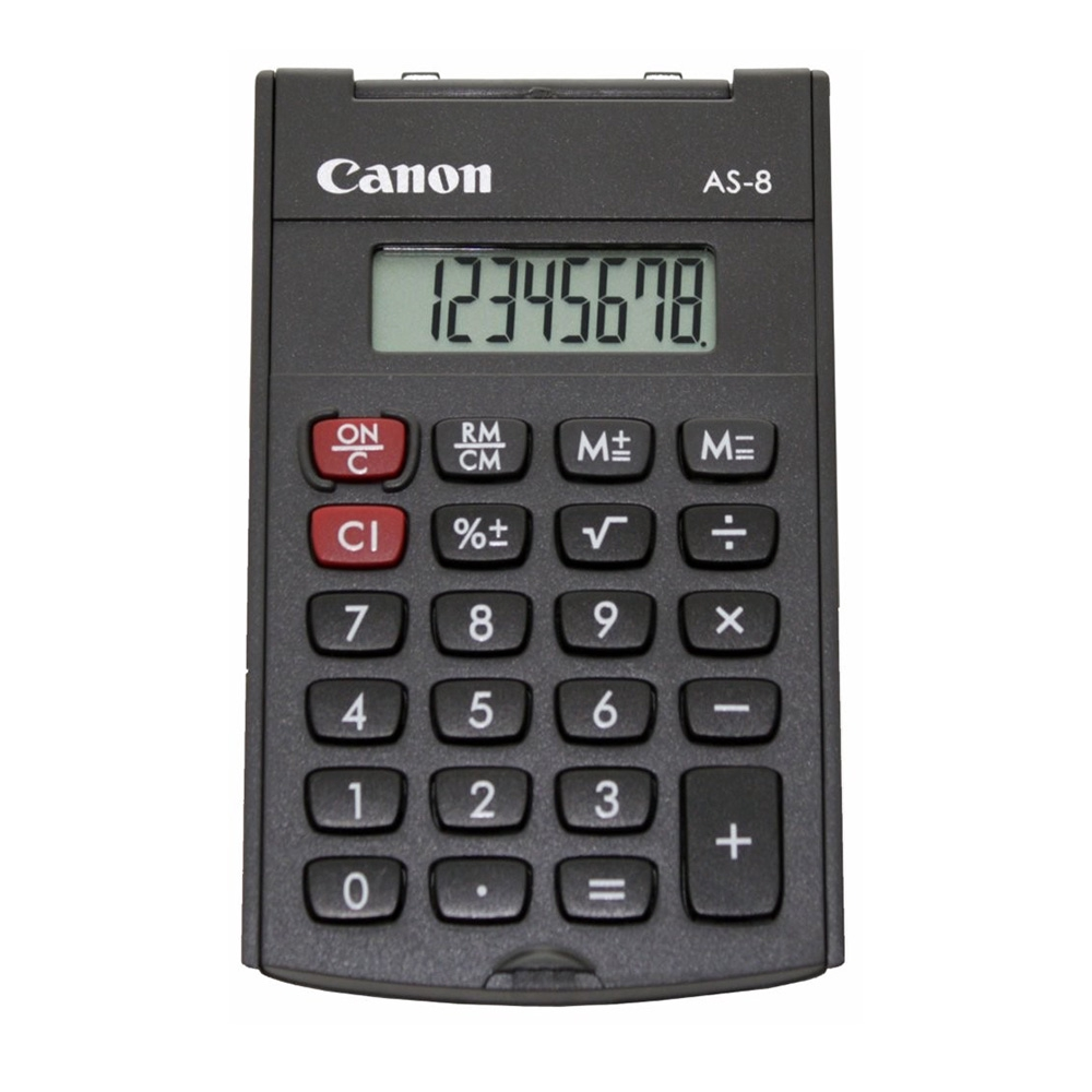 Canon Pocket Calculator AS-8 (8 Digits)